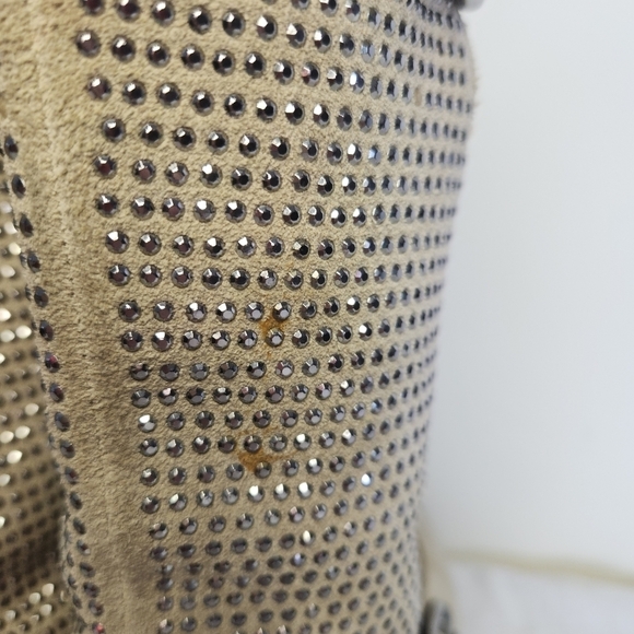 Cream suede stoned boots - Picture 8 of 10